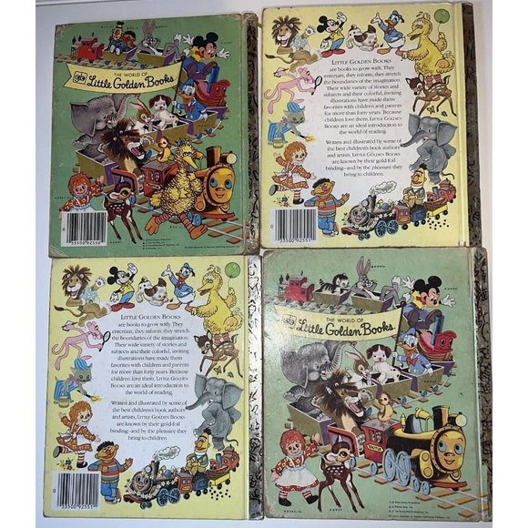 A Little Golden Book - Disney’s Mickey, Donald, Pinocchio & Jungle Book VTG 4 - Picture 10 of 10